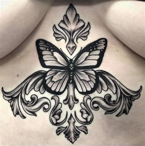 moth under breast tattoo|101+ Boob and Under Breast Tattoo Design Ideas 2024 [For。